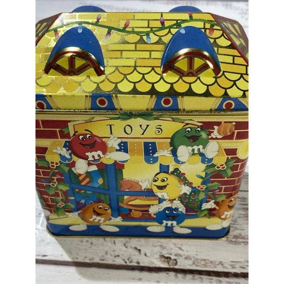 1996 M&M's Tins Christmas Village Series Toy Shop and Diner #3 & 4 - Picture 10 of 10